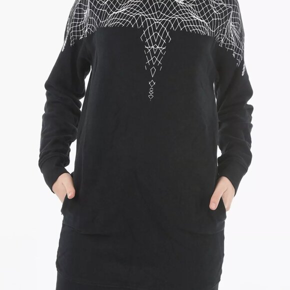 NWT Marcelo Burlon Black Sweatshirt Dress - Women’s Size S - Picture 2 of 4